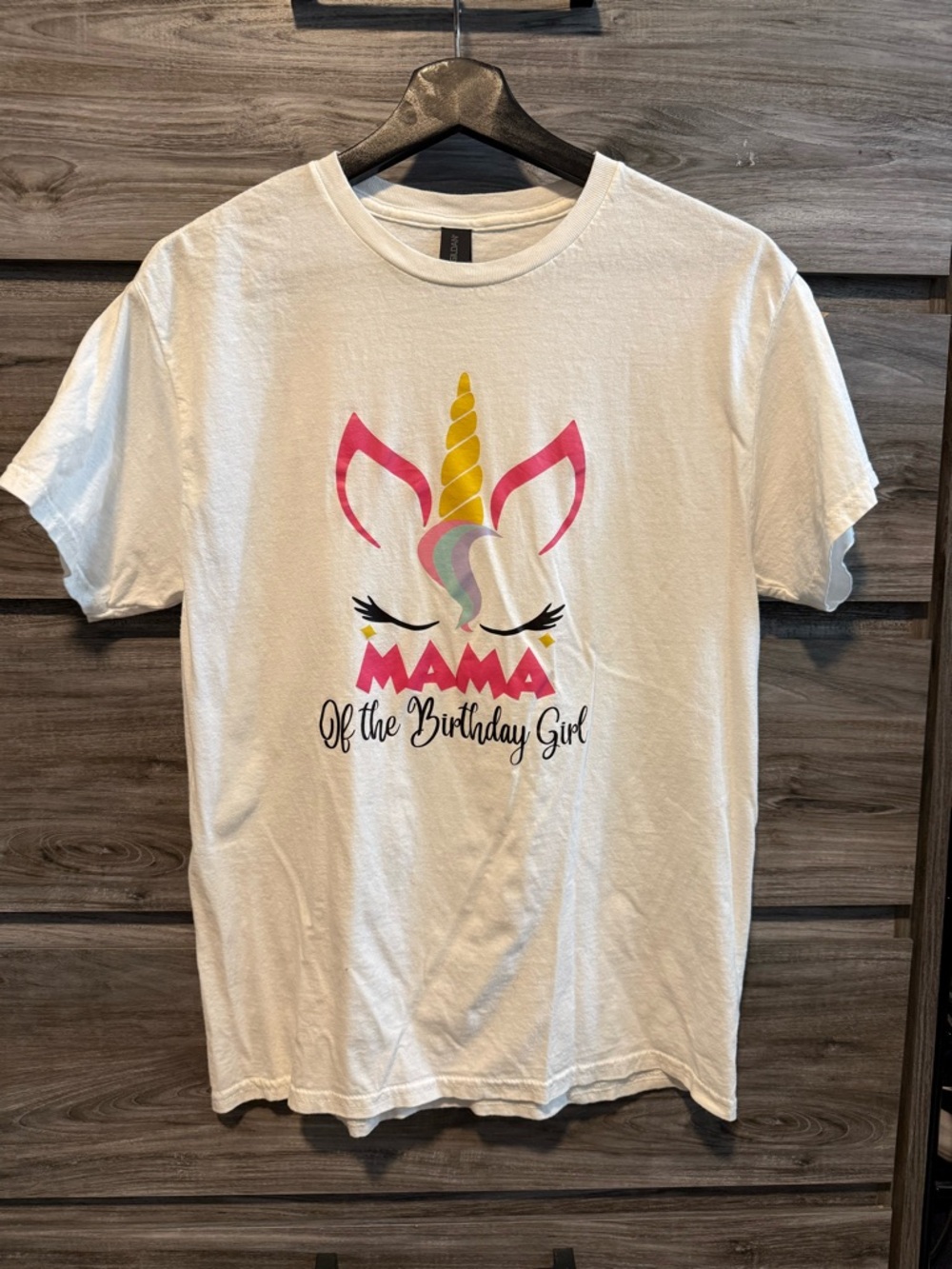 Mama of the Birthday Girl Unicorn Tee (M)